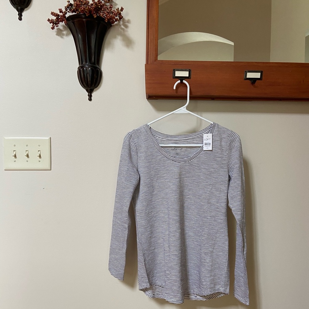 Loft striped long sleeve shirt